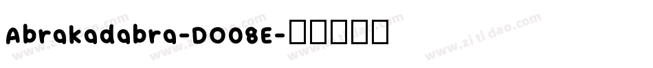 Abrakadabra-DO08E字体转换
