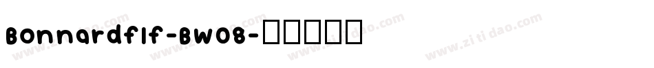 Bonnardflf-BW08字体转换