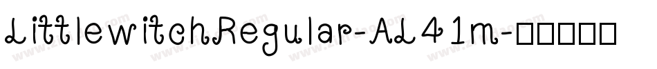 LittlewitchRegular-AL41m字体转换