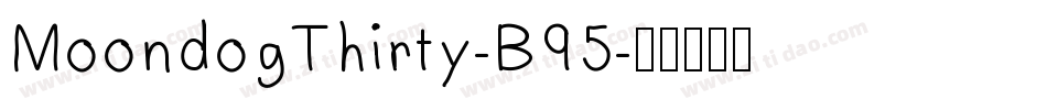 MoondogThirty-B95字体转换