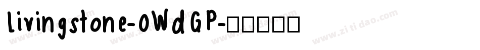 Livingstone-0WdGP字体转换