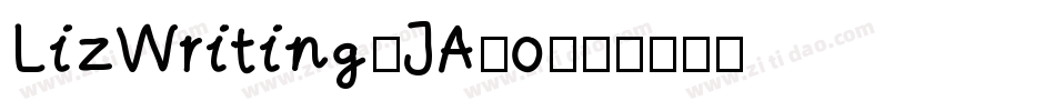 LizWriting-JA8o字体转换