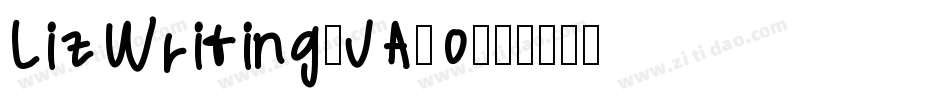 LizWriting-JA8o字体转换