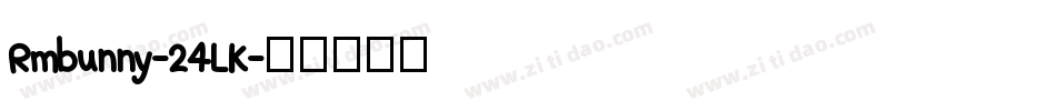 Rmbunny-24LK字体转换