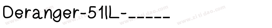 Deranger-51lL字体转换