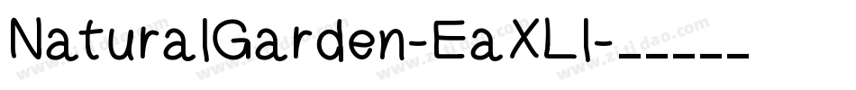 NaturalGarden-EaXLl字体转换