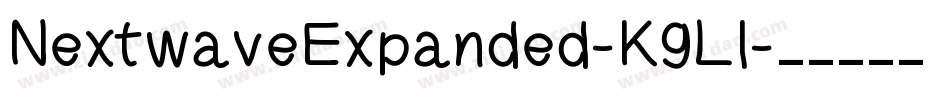 NextwaveExpanded-K9Ll字体转换
