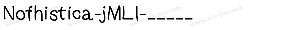 Nofhistica-jMLl字体转换