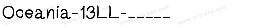 Oceania-13LL字体转换