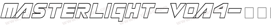 MasterLight-voA4字体转换