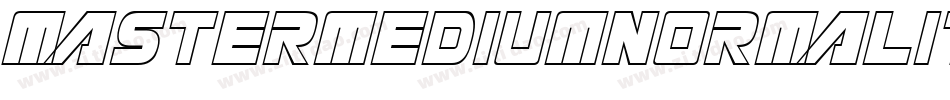 MasterMediumNormalItalic-7LjB字体转换