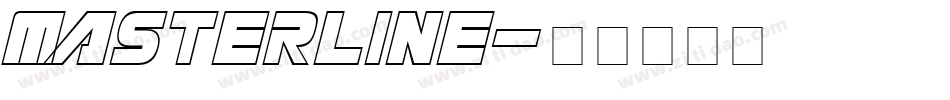 Masterline字体转换