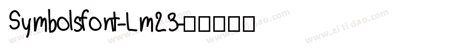 Symbolsfont-Lm23字体转换