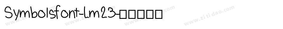 Symbolsfont-Lm23字体转换