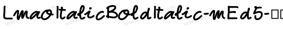LmaoItalicBoldItalic-mEd5字体转换