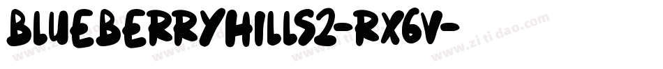 BlueberryHills2-Rx6V字体转换