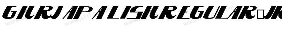 GhrJapalishRegular-JKLo字体转换