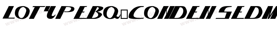 LoTypeBQ-CondensedMedium字体转换