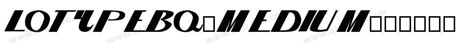 LoTypeBQ-Medium字体转换