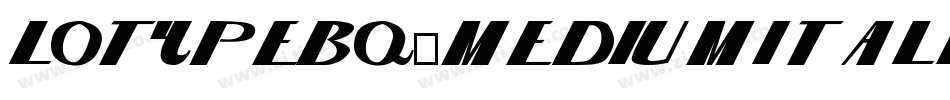 LoTypeBQ-MediumItalic字体转换