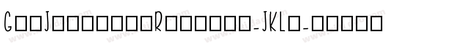 GhrJapalishRegular-JKLo字体转换