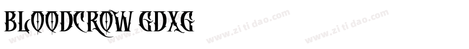 BloodCrow-GdXg字体转换