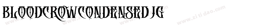 BloodCrowCondensed-jg70字体转换