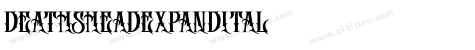 deathsheadexpandital字体转换