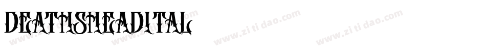 deathsheadital字体转换