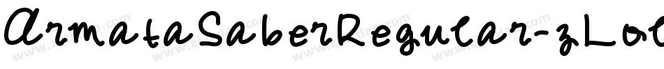 ArmataSaberRegular-zLol字体转换