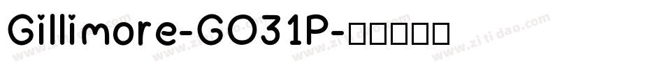 Gillimore-GO31P字体转换
