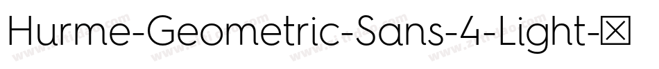 Hurme-Geometric-Sans-4-Light字体转换