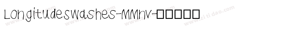 LongitudeSwashes-MMnv字体转换