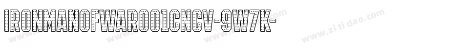 IronManOfWar001CNcv-9W7K字体转换