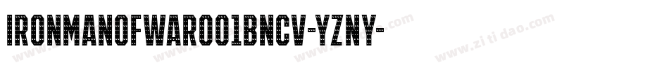 IronManOfWar001BNcv-yZnY字体转换