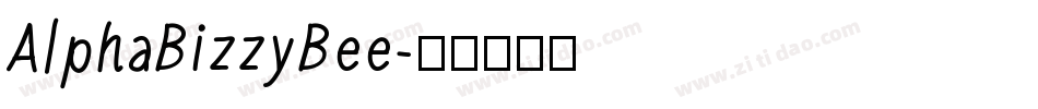 AlphaBizzyBee字体转换