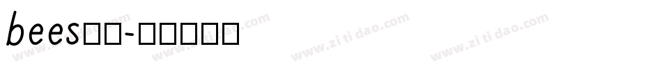 bees字体字体转换