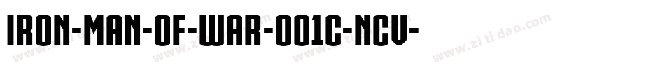 IRON-MAN-OF-WAR-001C-NCV字体转换