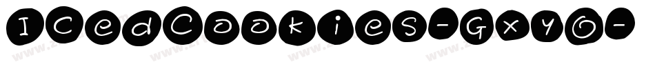 IcedCookies-GxyO字体转换 IcedCookies-GxyO字体转换