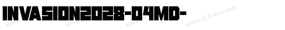 Invasion2028-04md字体转换