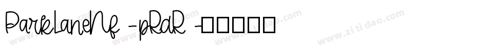 ParkLaneNf-pRdR字体转换