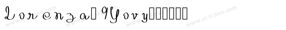 Lorenza-9Yovy字体转换