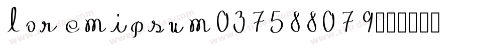 loremipsum037588079字体转换