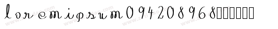 loremipsum094208968字体转换