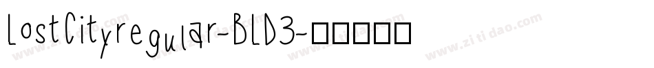 LostCityregular-BLD3字体转换