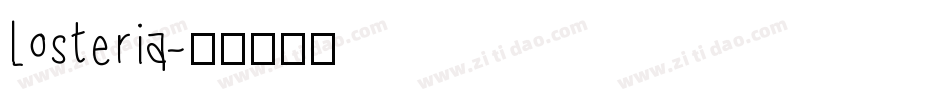 Losteria字体转换
