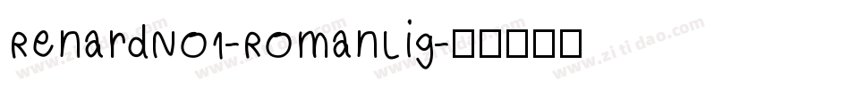 RenardNo1-RomanLig字体转换