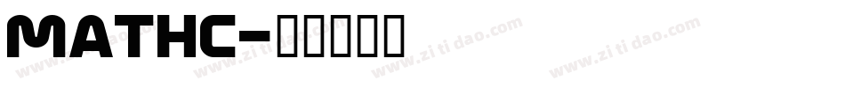 mathc字体转换