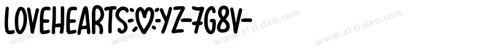 LoveheartsXyz-7G8V字体转换