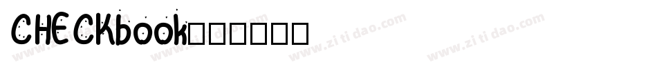 CHECKbook字体转换